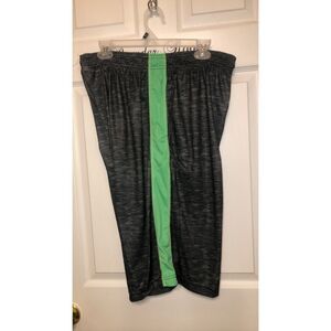 10W Sz XL Men’s Active Mesh Shorts Gray Green NEW NWT